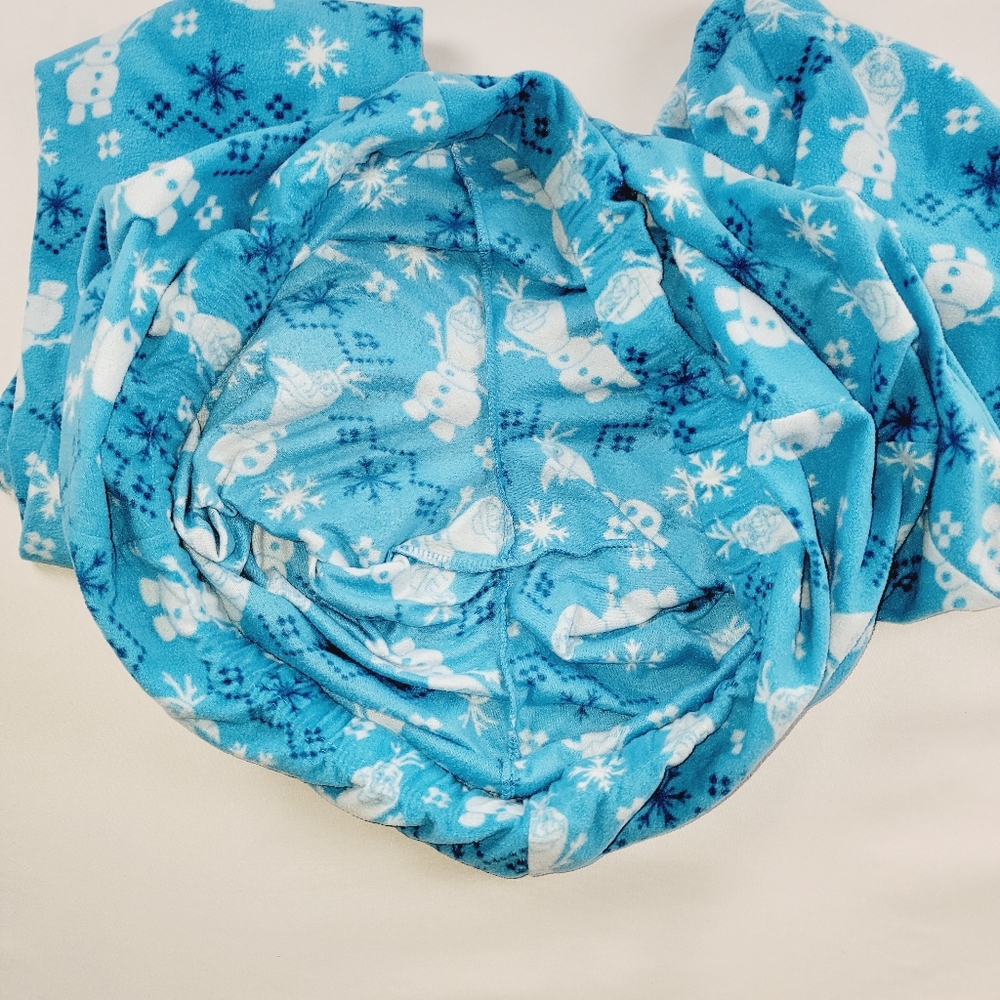 Disney Frozen Pajama PJ 2 Piece Set Womens Size XL Knit Top Fleece Pants - Picture 9 of 12